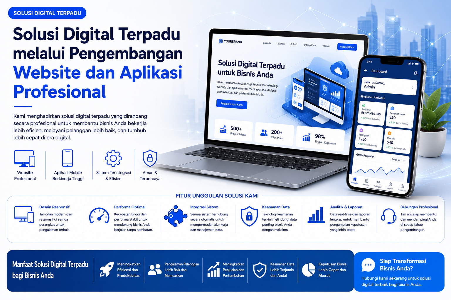 Solusi Digital Terpadu melalui Pengembangan Website dan Aplikasi Profesional