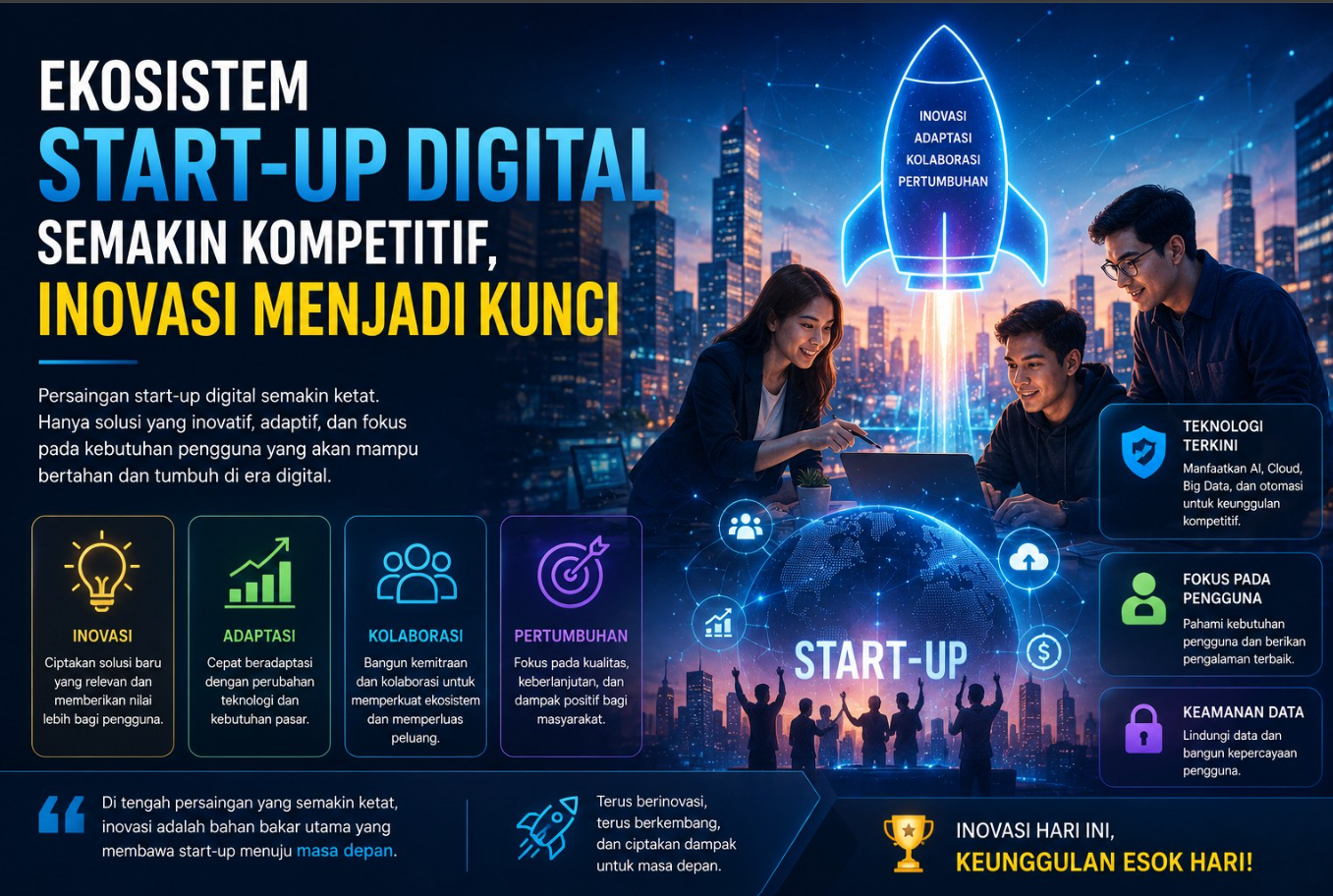 Ekosistem Start-Up Digital Semakin Kompetitif, Inovasi Menjadi Kunci