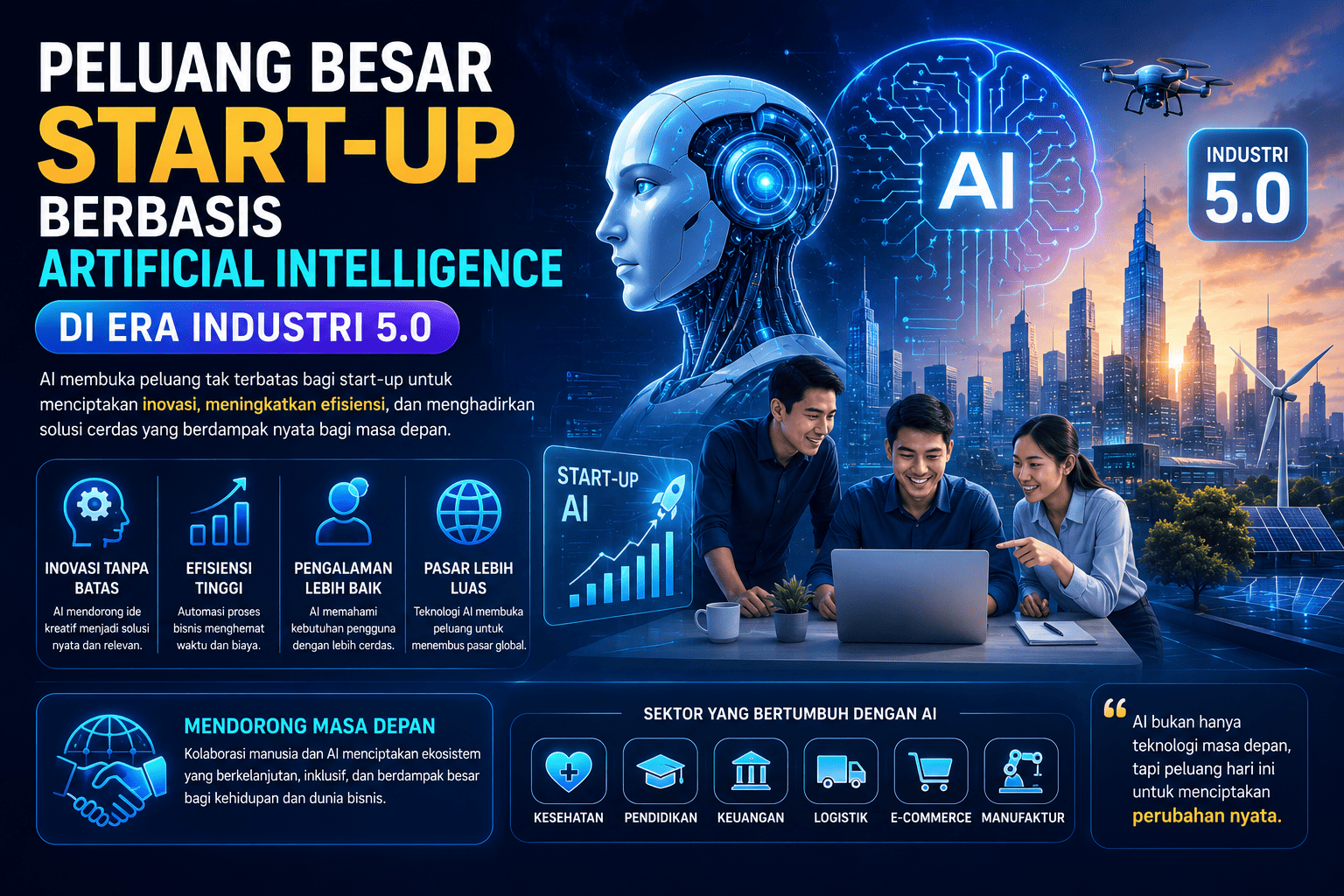 Peluang Besar Start-Up Berbasis Artificial Intelligence di Era Industri 5.0