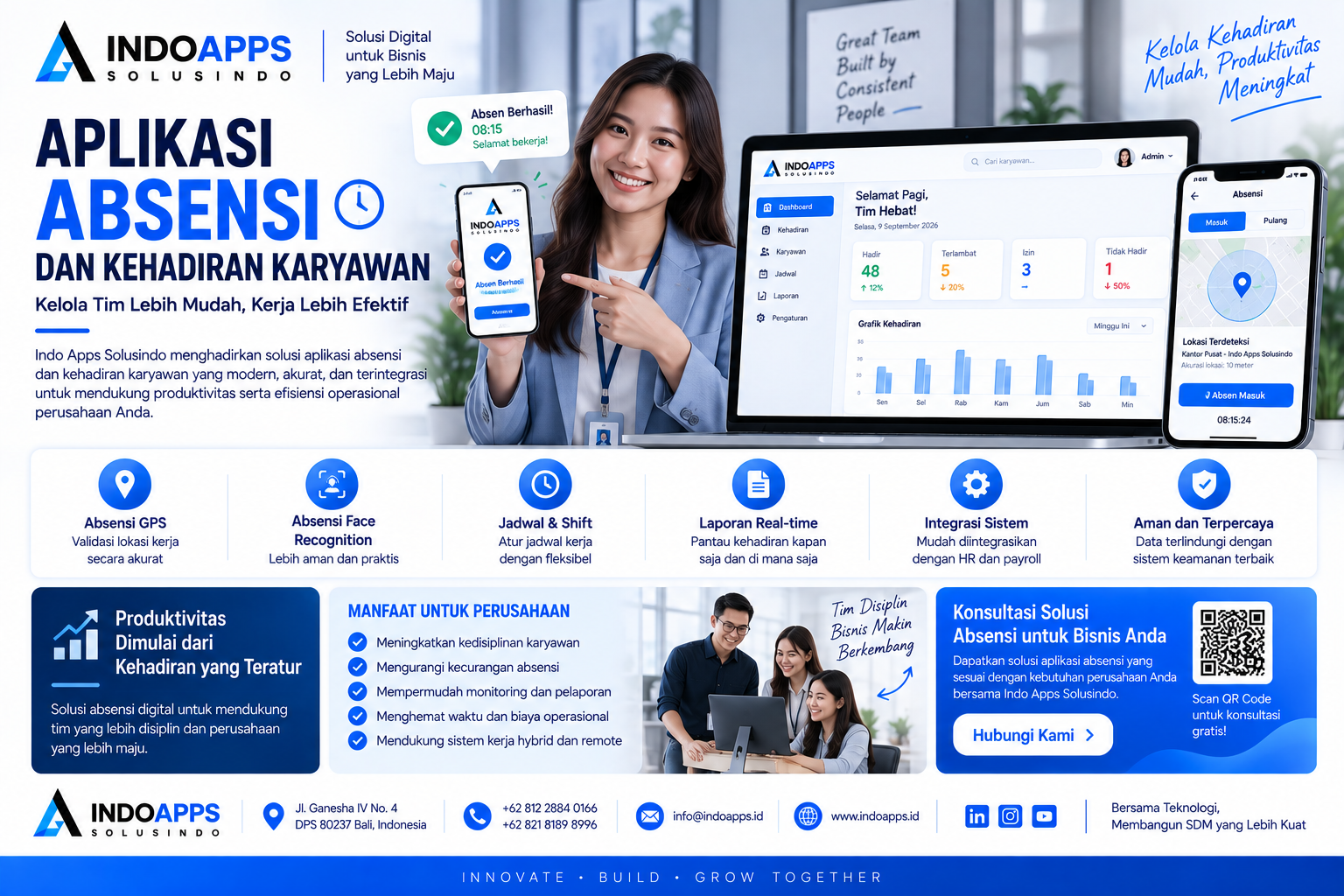 Aplikasi Absensi dan Kehadiran Karyawan untuk Bisnis Lebih Efisien
