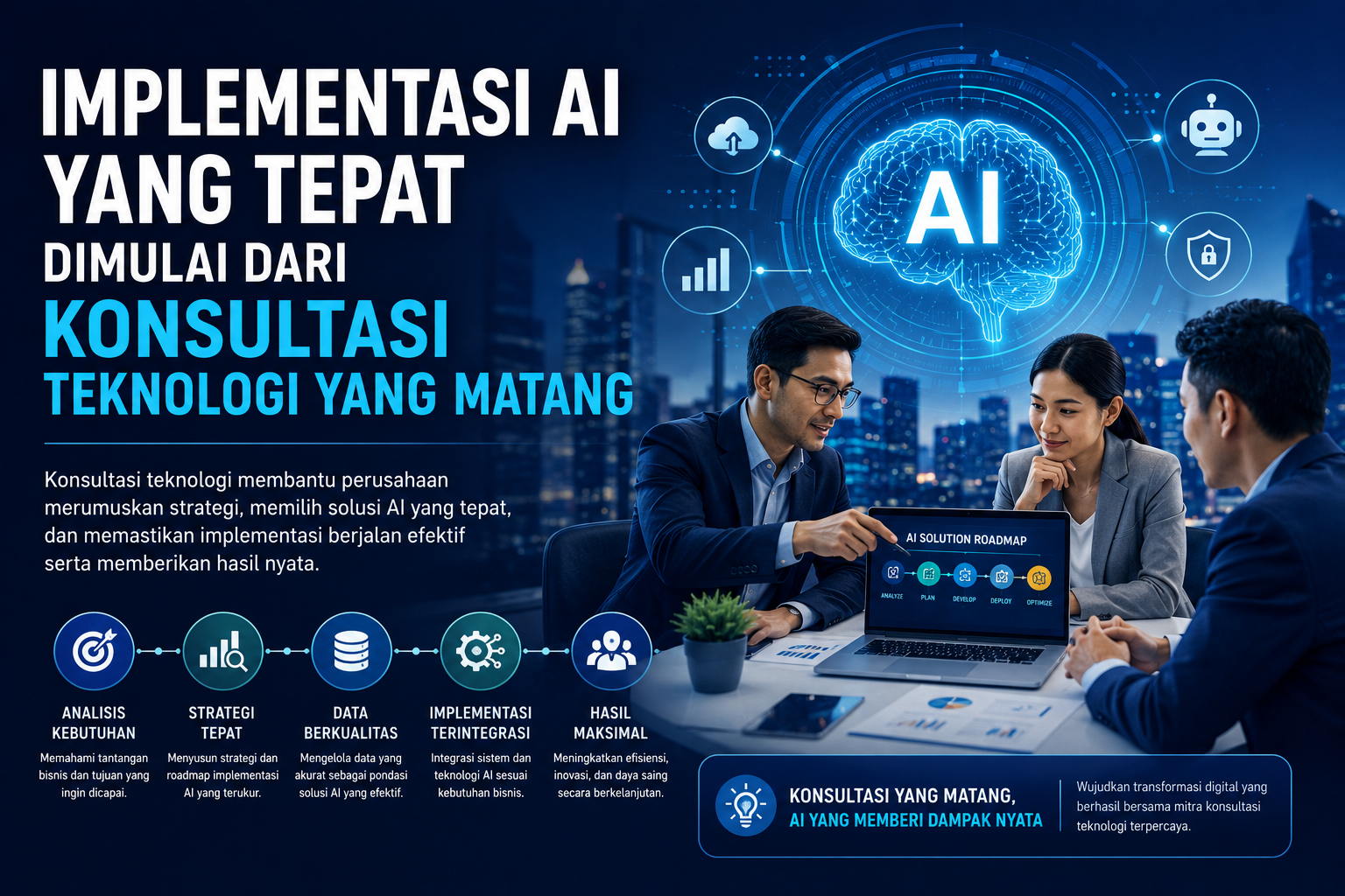 Implementasi AI yang Tepat Dimulai dari Konsultasi Teknologi yang Matang