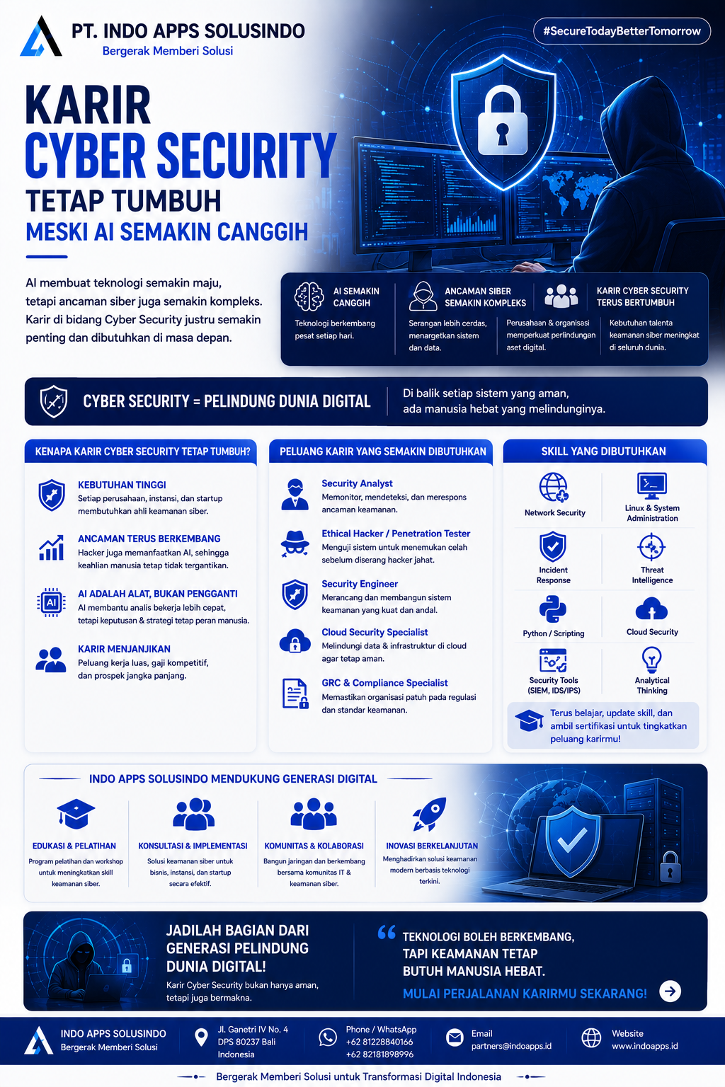 Karir Cyber Security Tetap Tumbuh Meski AI Semakin Canggih