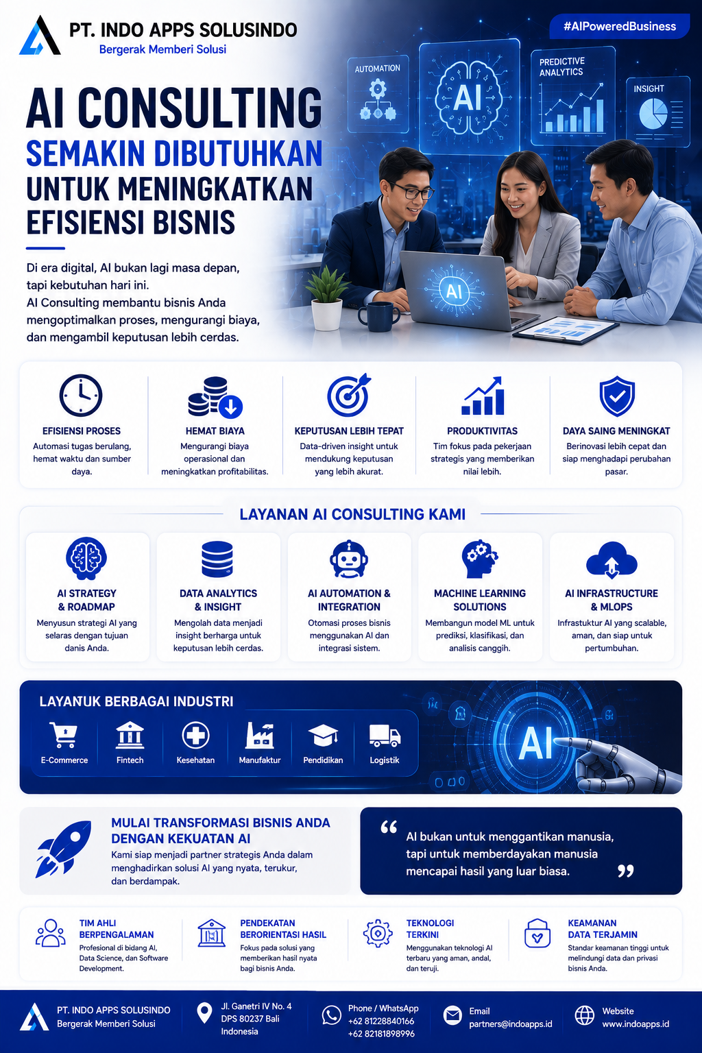 AI Consulting Semakin Dibutuhkan untuk Meningkatkan Efisiensi Bisnis