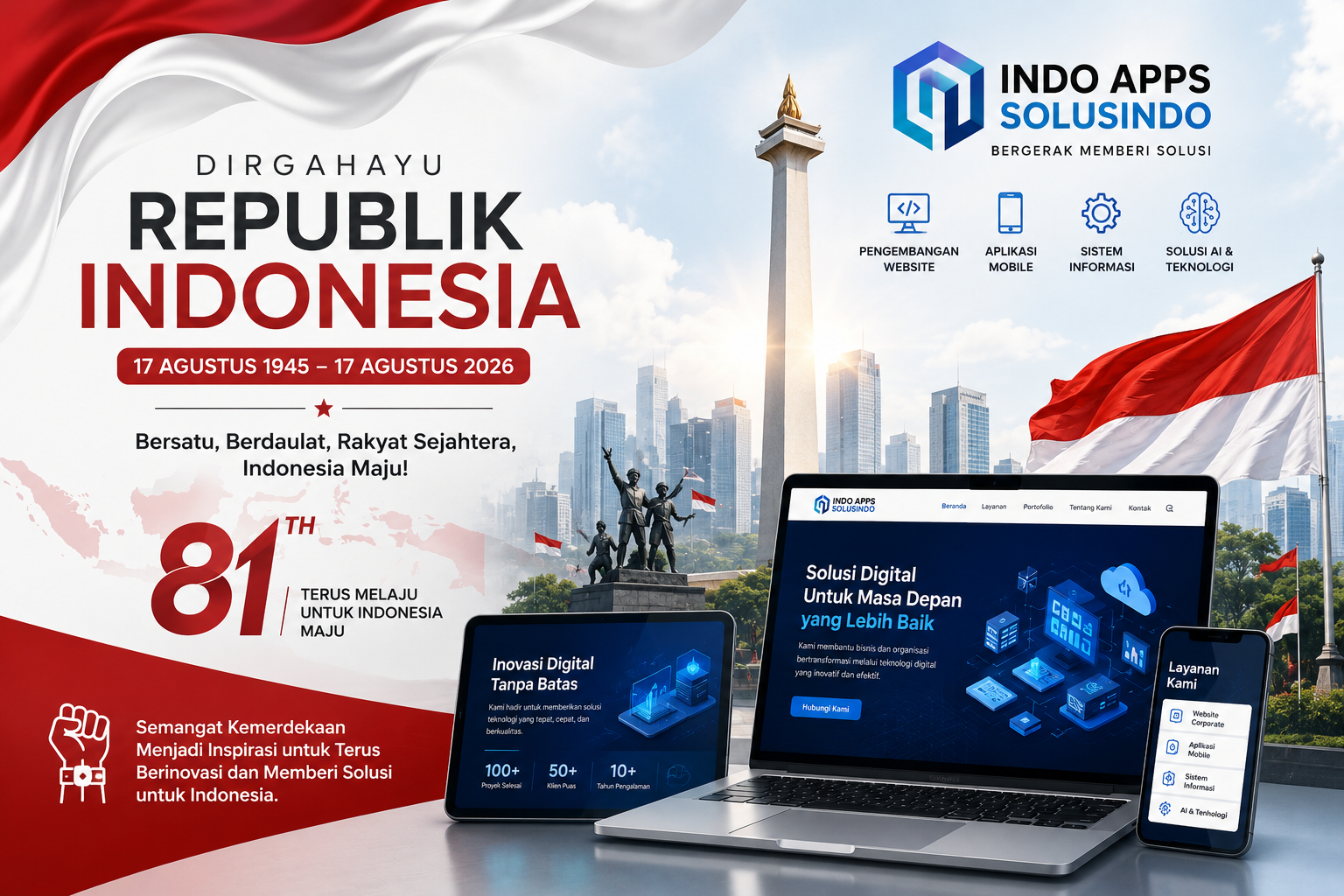 Semangat Kemerdekaan Indonesia 2026: Indo Apps Solusindo Dorong Inovasi Digital untuk Negeri