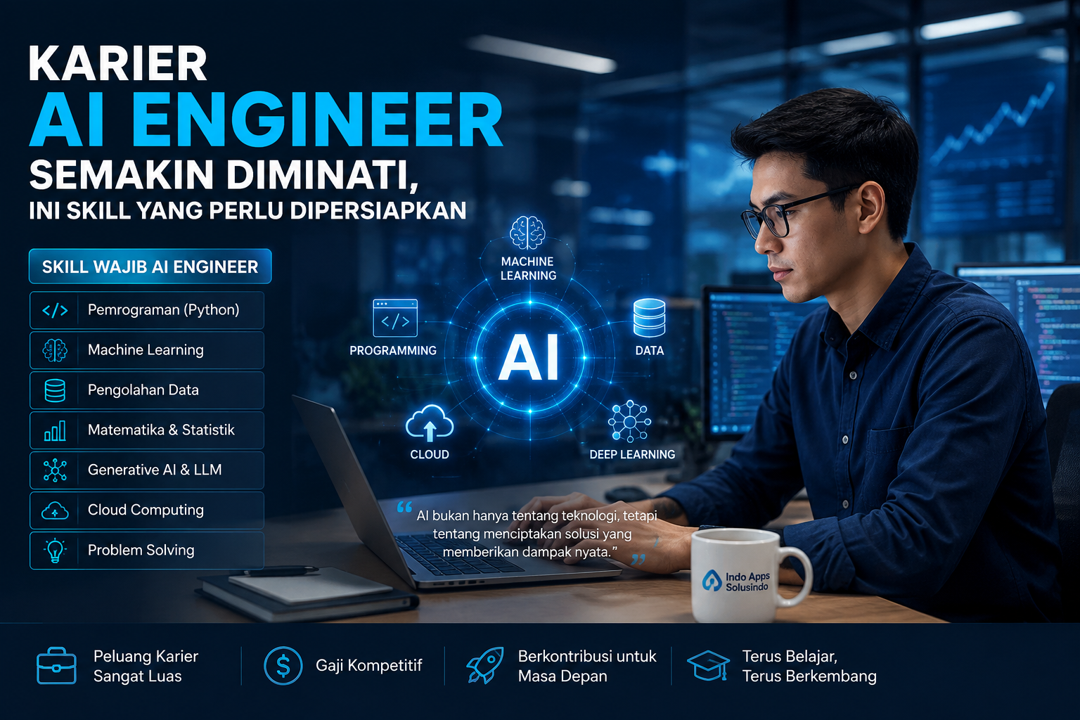 Karier AI Engineer Semakin Diminati, Ini Skill yang Perlu Dipersiapkan