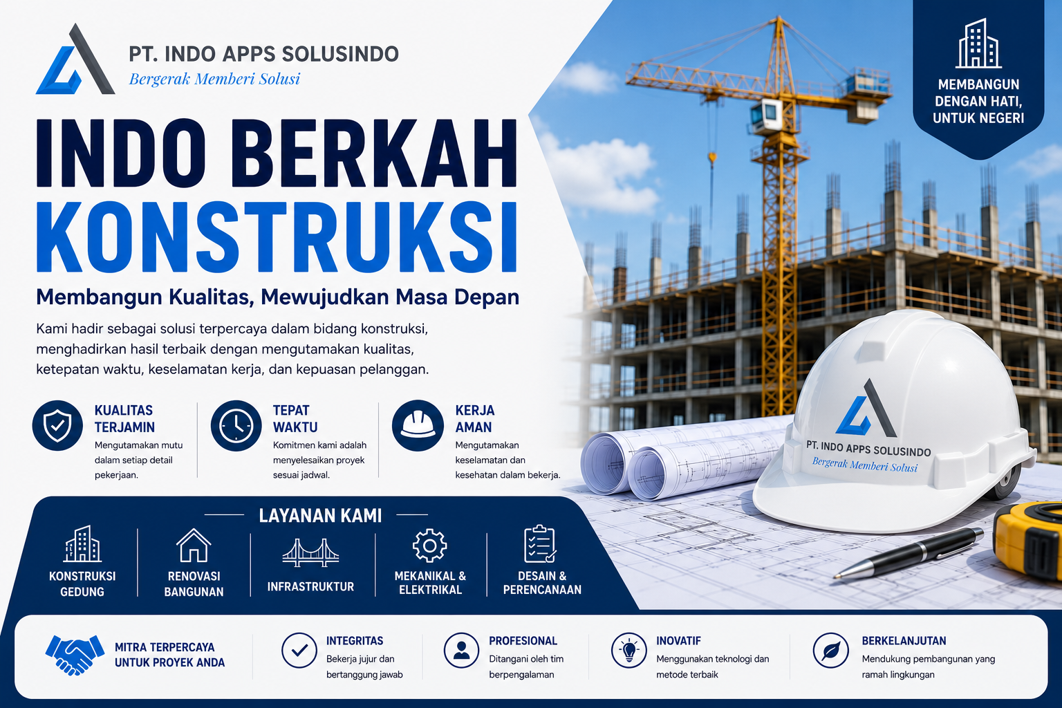 Indo Berkah Konstruksi Hadirkan Solusi Pembangunan Berkualitas dan Berkelanjutan