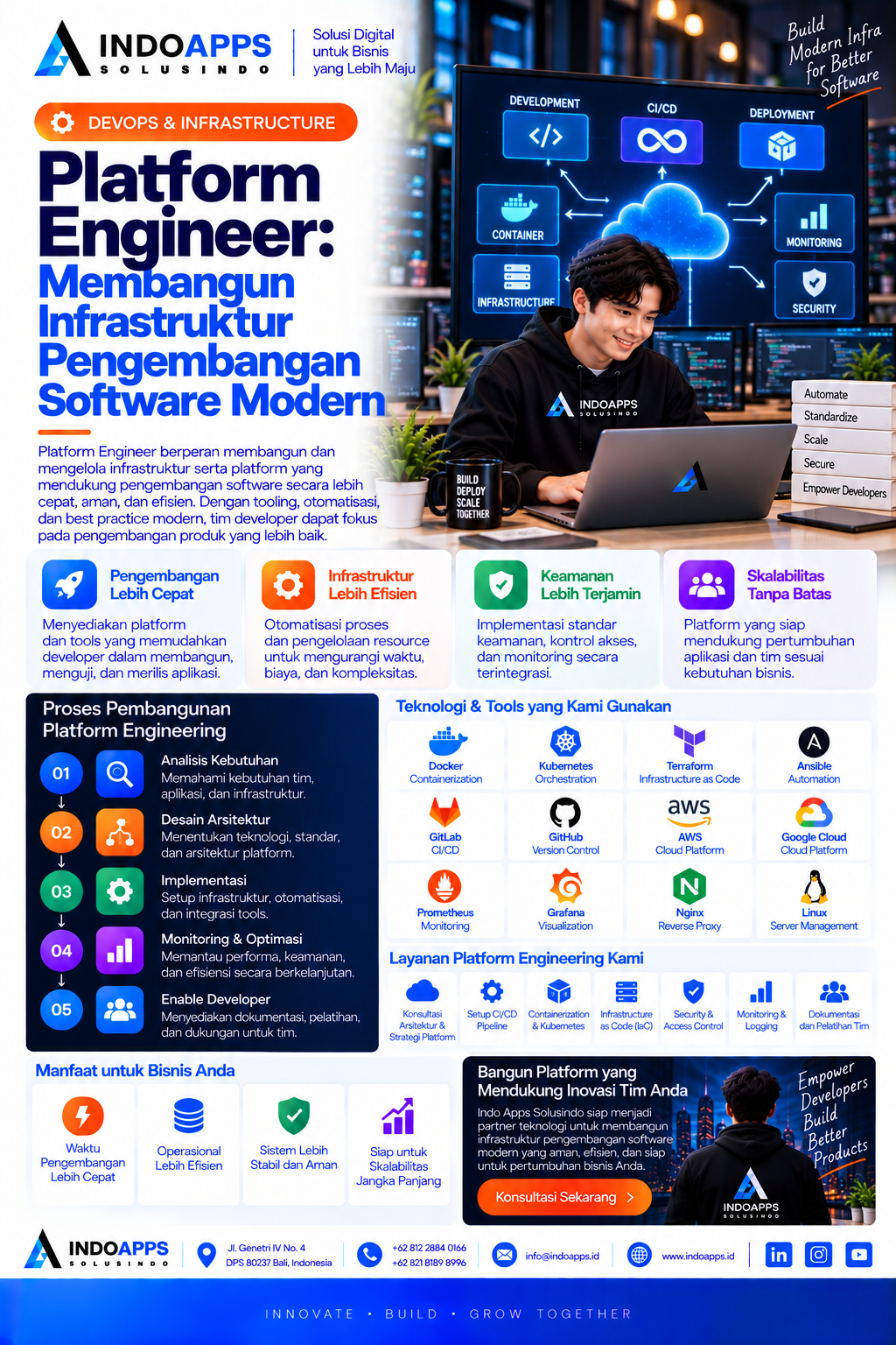 Platform Engineer: Membangun Infrastruktur Pengembangan Software Modern yang Aman dan Skalabel