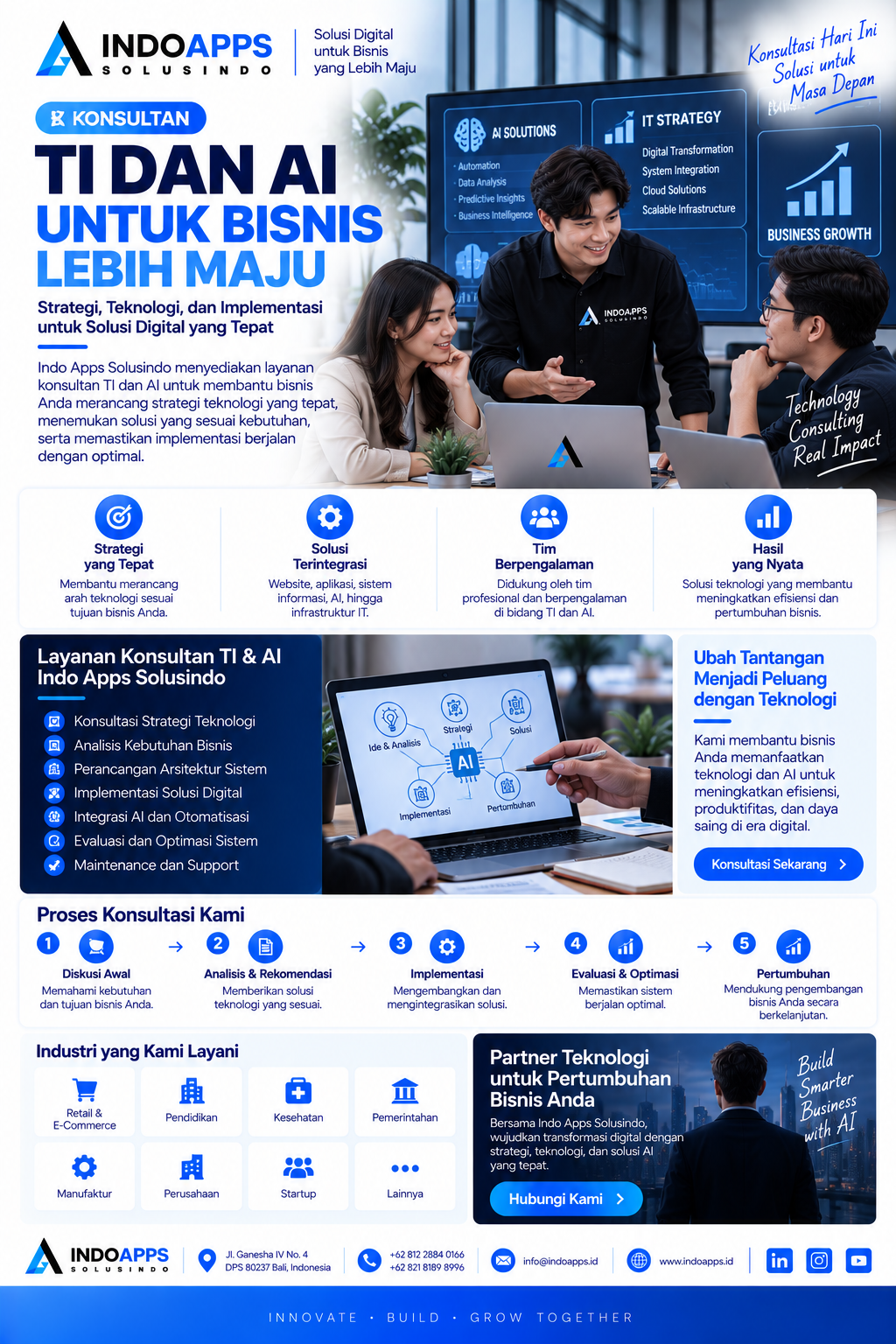Konsultan TI dan AI untuk Mendorong Transformasi Digital Bisnis
