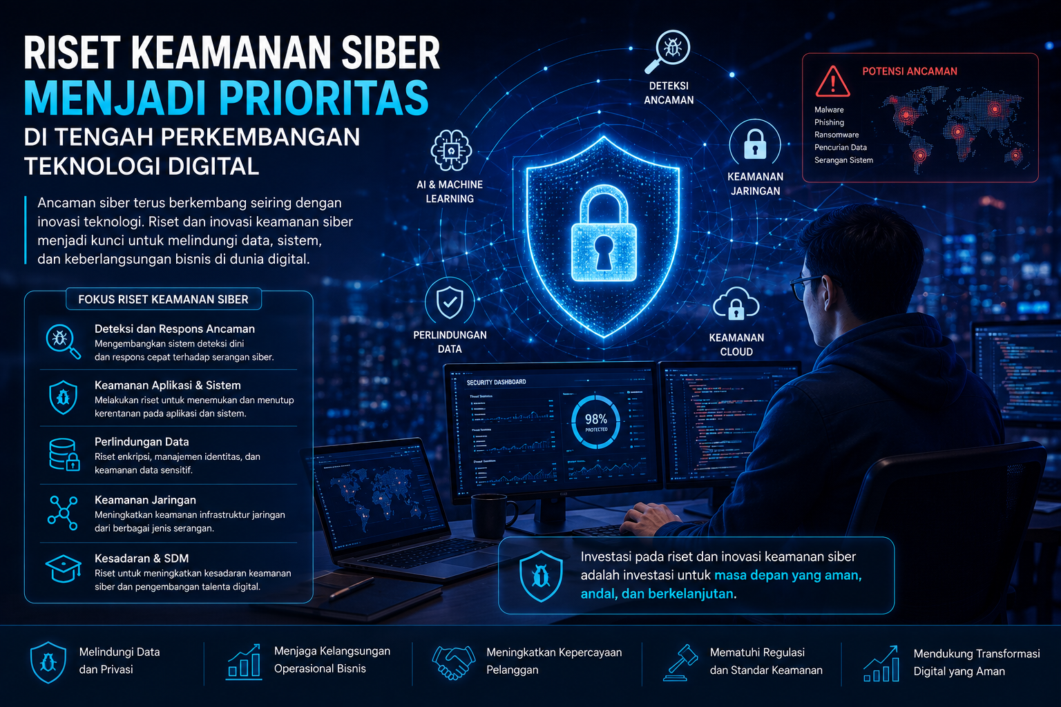 Riset Keamanan Siber Menjadi Prioritas di Tengah Perkembangan Teknologi Digital