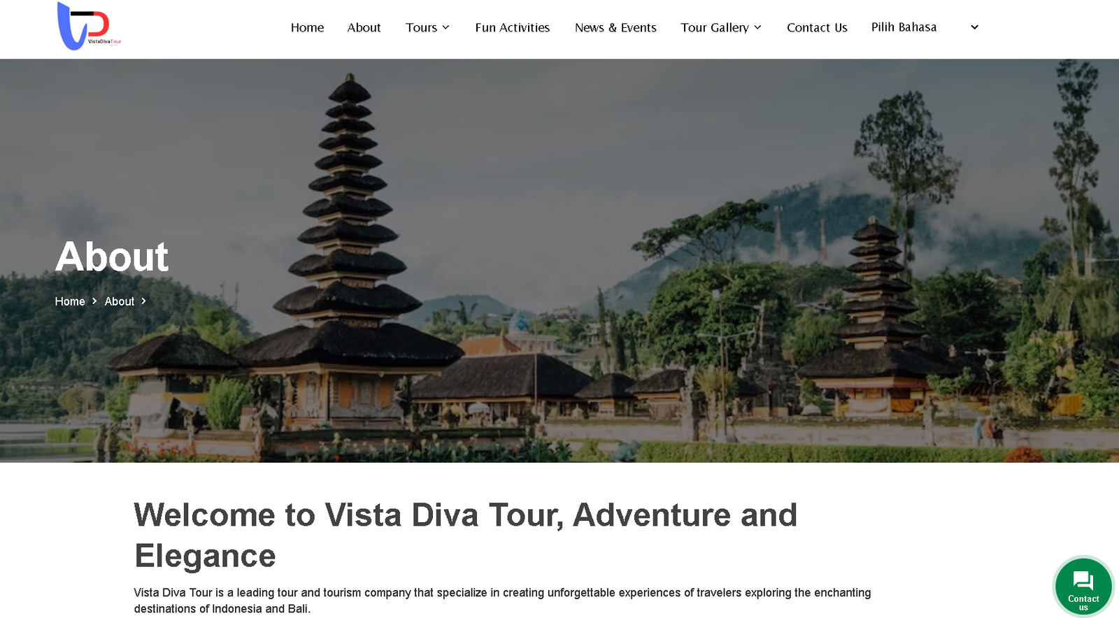 Website Visita Diva Tour